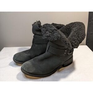 UGG Bodie Black Suede Boots Womens US 10 1103569‎